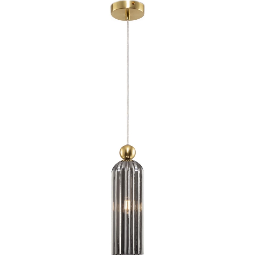 Maytoni MOD302PL-01GR - Luster na sajli ANTIC 1xE14/40W/230V zlatna/sivo
