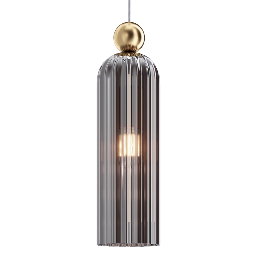 Maytoni MOD302PL-01GR - Luster na sajli ANTIC 1xE14/40W/230V zlatna/sivo