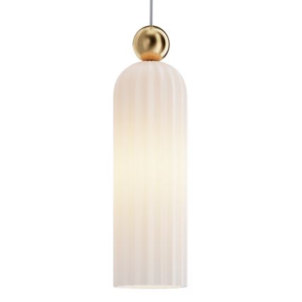 Maytoni MOD302PL-01W - Luster na sajli ANTIC 1xE14/40W/230V zlatna/bela
