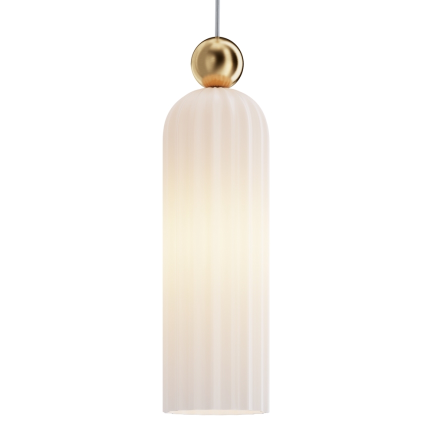 Maytoni MOD302PL-01W - Luster na sajli ANTIC 1xE14/40W/230V zlatna/bela