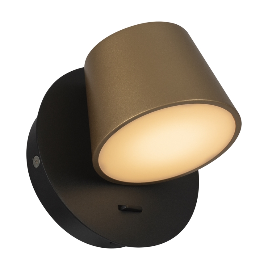 Maytoni MOD421WL-L6BBS3K - LED Zidna lampa PIXEL 7W/230V 3000K zlatna/crno