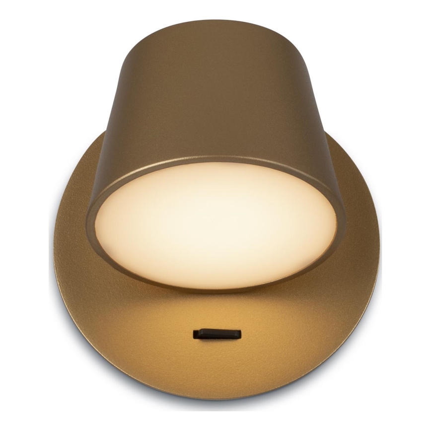 Maytoni MOD421WL-L6BS3K - LED Zidna lampa PIXEL LED/7W/230V 3000K zlatna