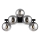Maytoni MOD547WL-05B - Zidna lampa DALLAS 5xG9/28W/230V crno