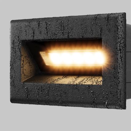 Maytoni O045SL-L3B3K - LED Spoljašnje ugradbeno svetlo BOSCA LED/3W/230V 3000K IP65 crno