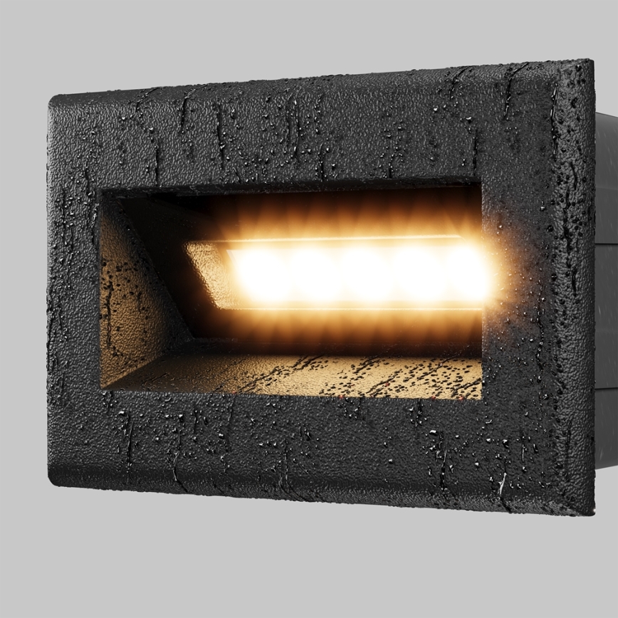 Maytoni O045SL-L3B3K - LED Spoljašnje ugradbeno svetlo BOSCA LED/3W/230V 3000K IP65 crno