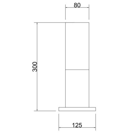 Maytoni O418FL-01B - Spoljašnja lampa WILLIS 1xE27/60W/230V 30 cm IP54 crno