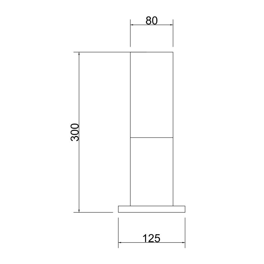 Maytoni O418FL-01B - Spoljašnja lampa WILLIS 1xE27/60W/230V 30 cm IP54 crno