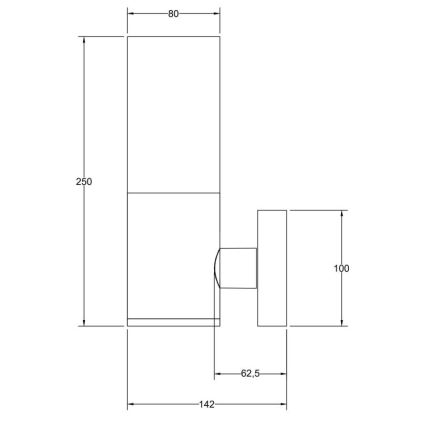 Maytoni O418WL-01GR - Spoljašnja zidna lampa WILLIS 1xE27/60W/230V IP54 antracit