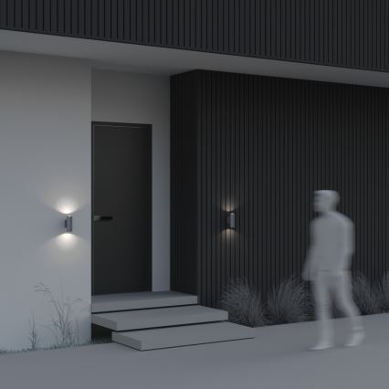 Maytoni O574WL-02GR - Spoljašnja zidna lampa BOWERY 2xGU10/50W/230V IP54 antracit