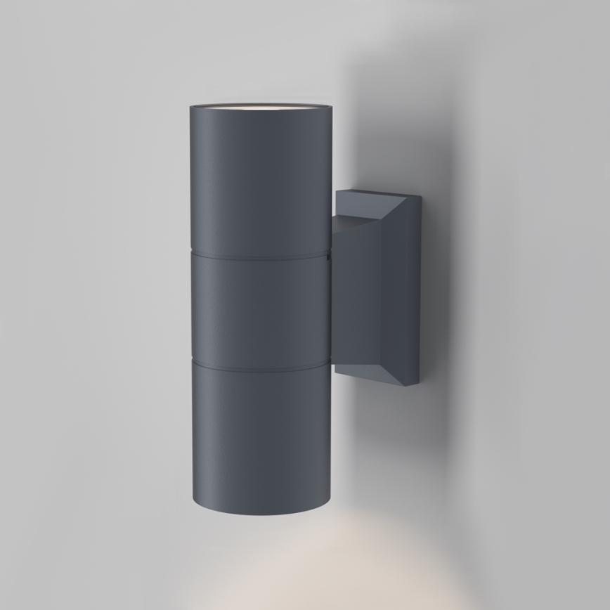 Maytoni O574WL-02GR - Spoljašnja zidna lampa BOWERY 2xGU10/50W/230V IP54 antracit