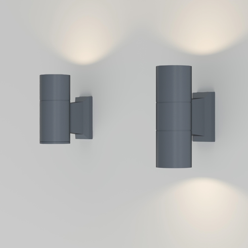 Maytoni O574WL-02GR - Spoljašnja zidna lampa BOWERY 2xGU10/50W/230V IP54 antracit