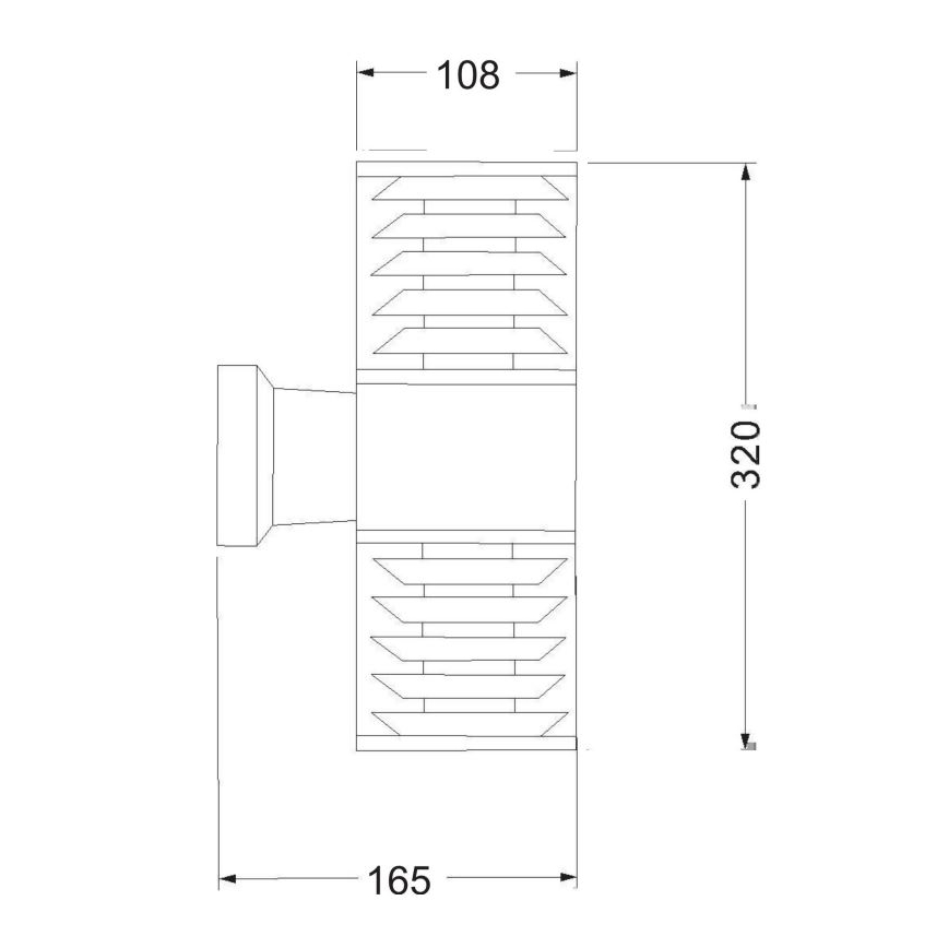Maytoni O576WL-02GR - Spoljno zidno svetlo BRONX 2xE27/60W/230V IP54 antracit