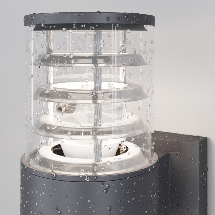Maytoni O576WL-02GR - Spoljašnja zidna lampa BRONX 2xE27/60W/230V IP54 antracit