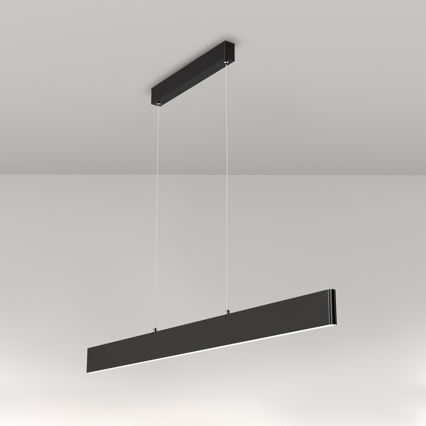Maytoni P010PL-L30B4K - LED luster na sajli STEP LED/30W/230V 4000K 118,5 cm crno