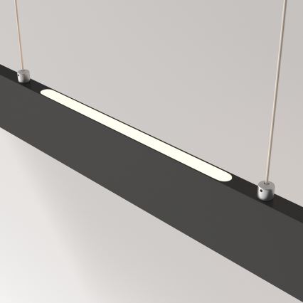 Maytoni P010PL-L30B4K - LED luster na sajli STEP LED/30W/230V 4000K 118,5 cm crno