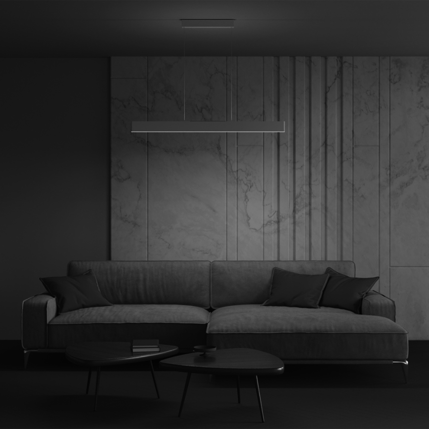 Maytoni P010PL-L30W4K - LED luster na sajli STEP LED/30W/230V 4000K 118,5 cm bela