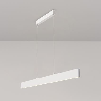 Maytoni P010PL-L30W4K - LED luster na sajli STEP LED/30W/230V 4000K 118,5 cm bela