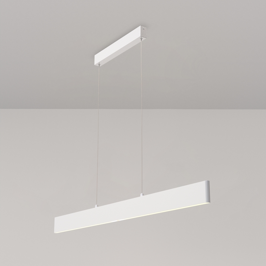 Maytoni P010PL-L30W4K - LED luster na sajli STEP LED/30W/230V 4000K 118,5 cm bela