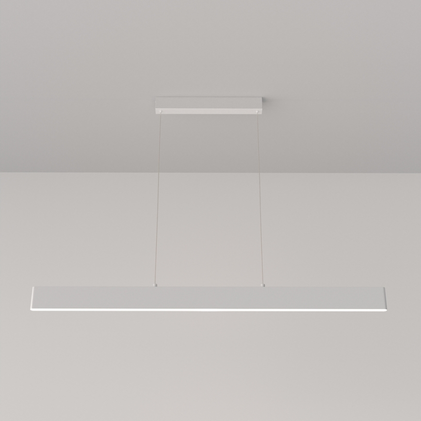 Maytoni P010PL-L30W4K - LED luster na sajli STEP LED/30W/230V 4000K 118,5 cm bela