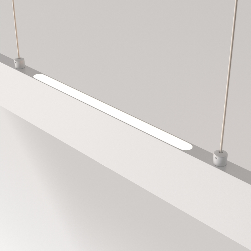 Maytoni P010PL-L30W4K - LED luster na sajli STEP LED/30W/230V 4000K 118,5 cm bela