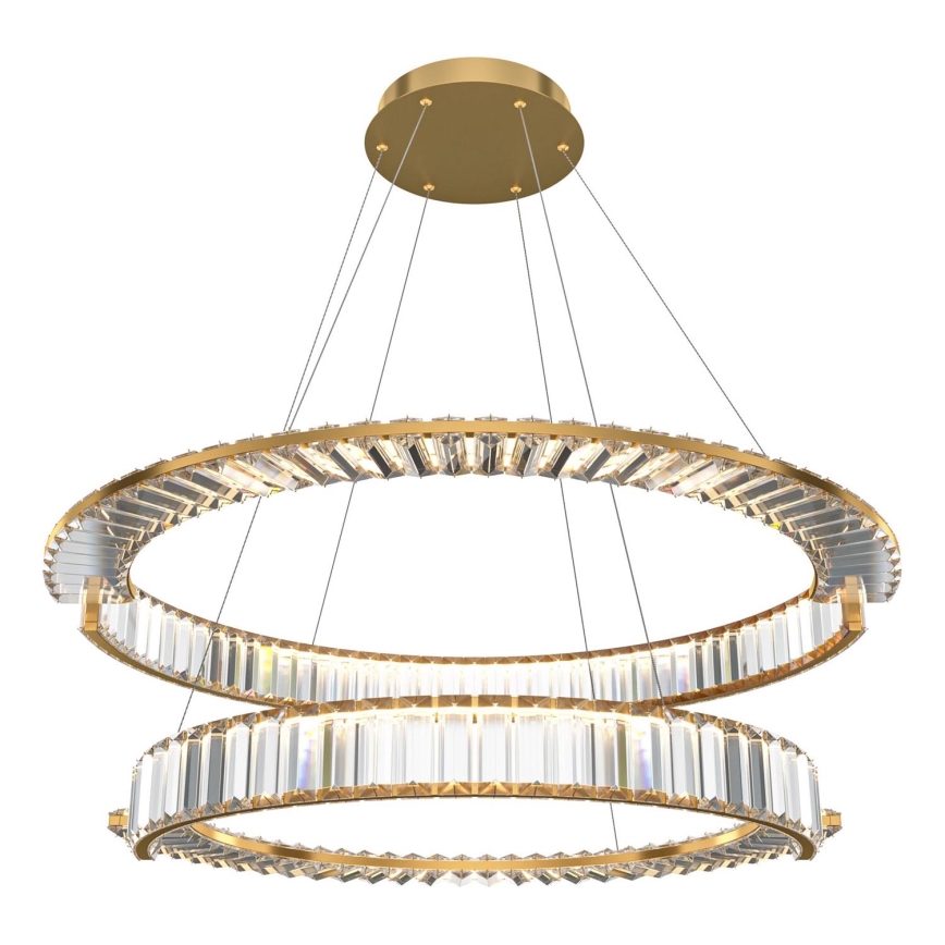 Maytoni P097PL-L90G4K - LED luster na sajli KRONE LED/90W/230V CRI 90 pr. 80,5 cm zlatna
