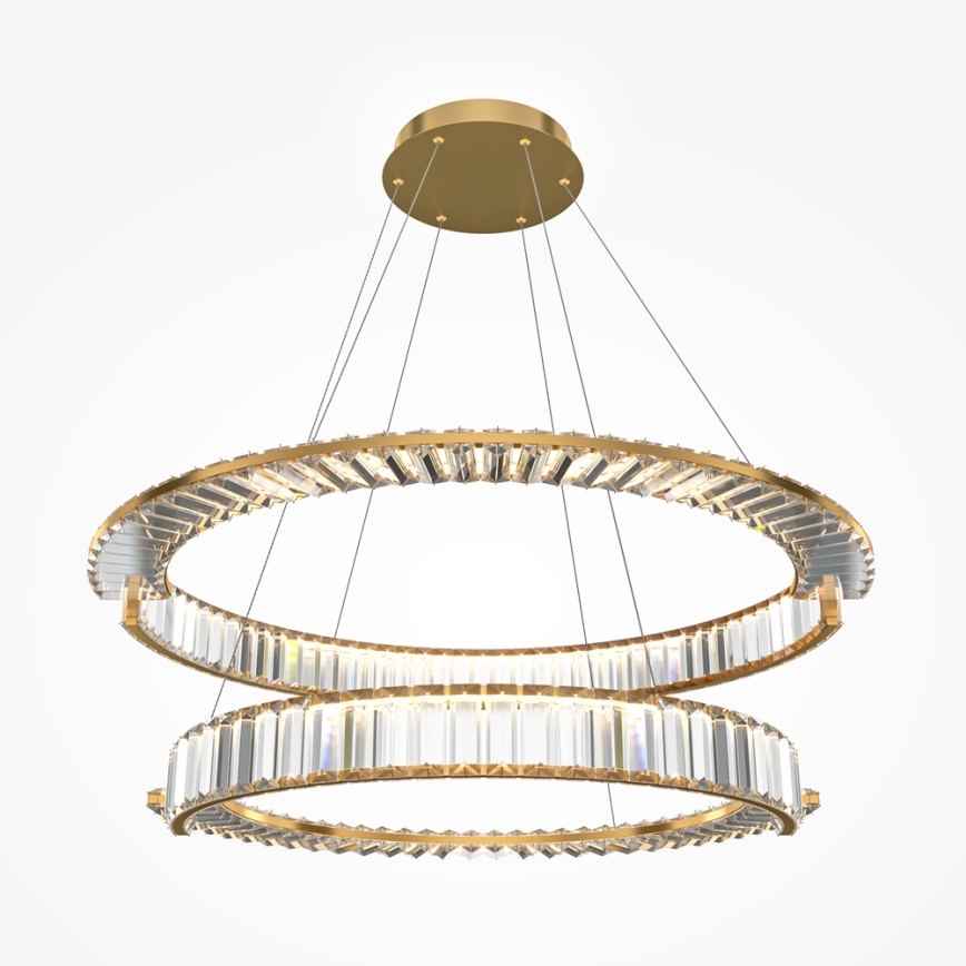 Maytoni P097PL-L90G4K - LED luster na sajli KRONE LED/90W/230V CRI 90 pr. 80,5 cm zlatna
