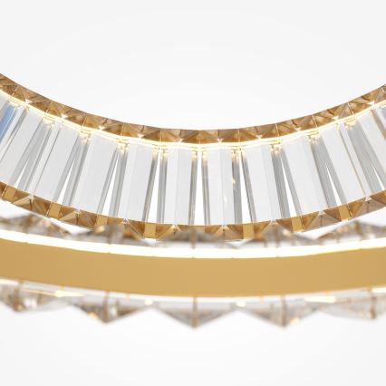 Maytoni P097PL-L90G4K - LED luster na sajli KRONE LED/90W/230V CRI 90 pr. 80,5 cm zlatna