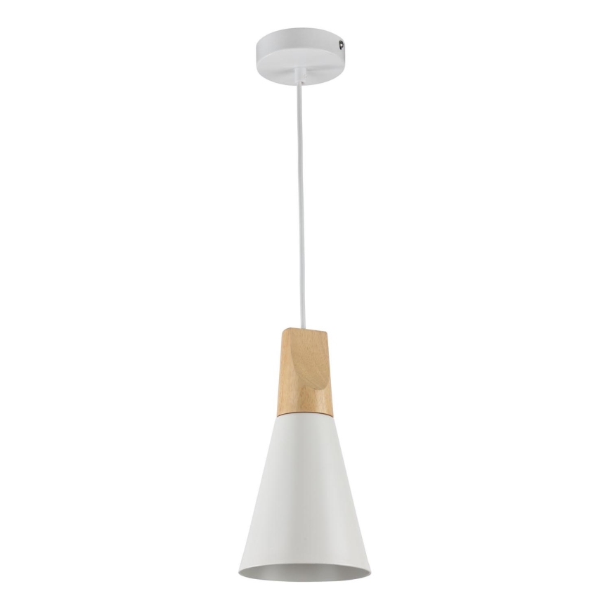 Maytoni P359-PL-140-W - Luster na sajli BICONES 1xE27/60W/230V pr. 14 cm bela/bež