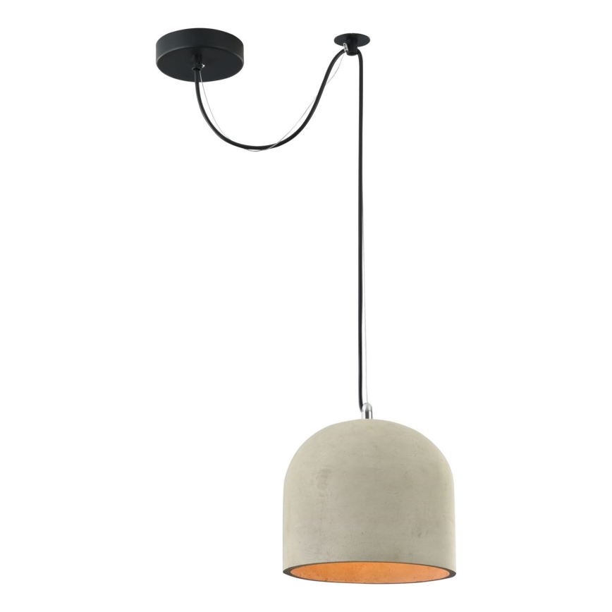 Maytoni T451-PL-01-GR - Luster na sajli BRONI 1xE27/60W/230V pr. 20 cm sivo
