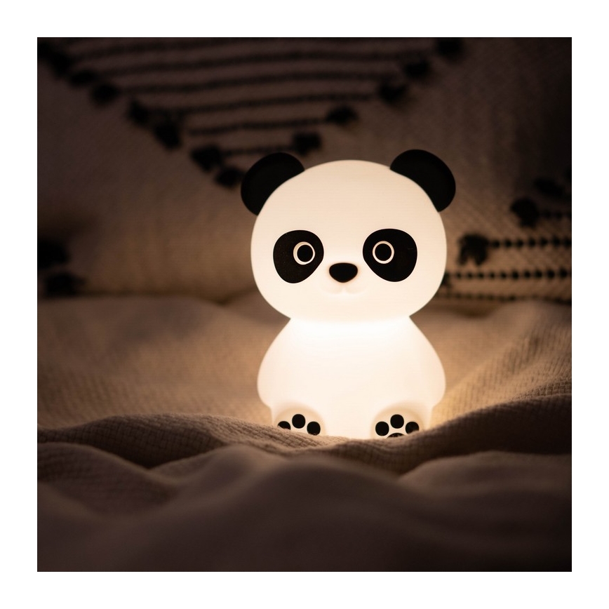 MegaLight - LED RGB Prigušiva punjiva dečija dodirna lampa PADDY PANDA LED/5V