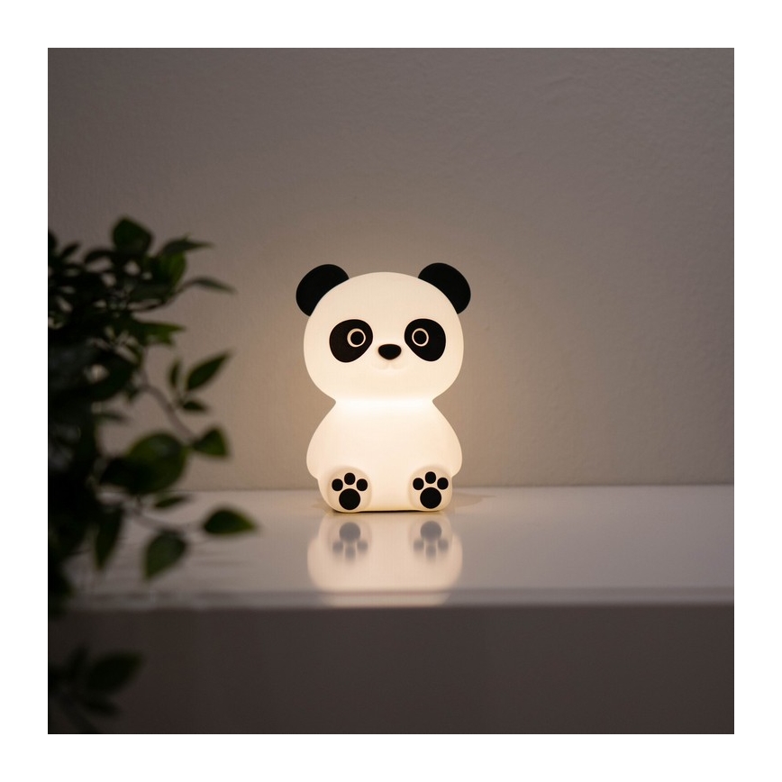 MegaLight - LED RGB Prigušiva punjiva dečija dodirna lampa PADDY PANDA LED/5V