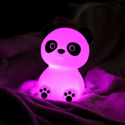 MegaLight - LED RGB Prigušiva punjiva dečija dodirna lampa PADDY PANDA LED/5V