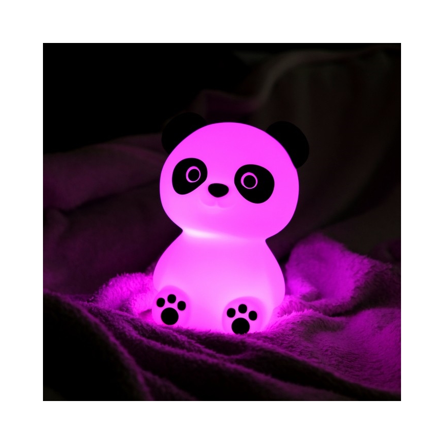 MegaLight - LED RGB Prigušiva punjiva dečija dodirna lampa PADDY PANDA LED/5V
