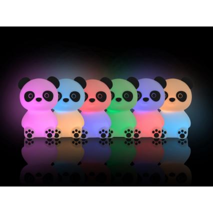 MegaLight - LED RGB Prigušiva punjiva dečija dodirna lampa PADDY PANDA LED/5V
