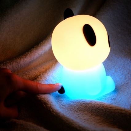 MegaLight - LED RGB Prigušiva punjiva dečija dodirna lampa PADDY PANDA LED/5V