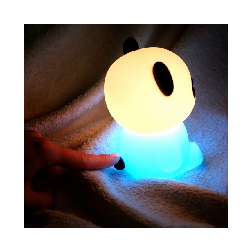 MegaLight - LED RGB Prigušiva punjiva dečija dodirna lampa PADDY PANDA LED/5V