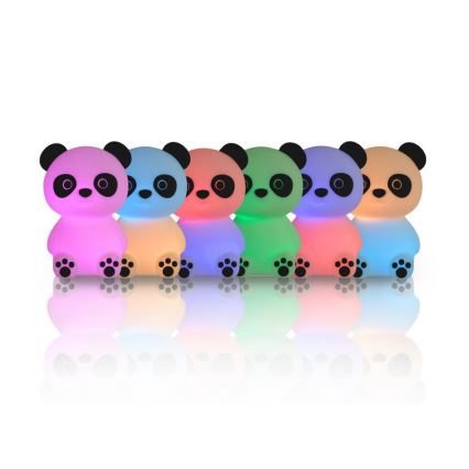 MegaLight - LED RGB Prigušiva punjiva dečija dodirna lampa PADDY PANDA LED/5V