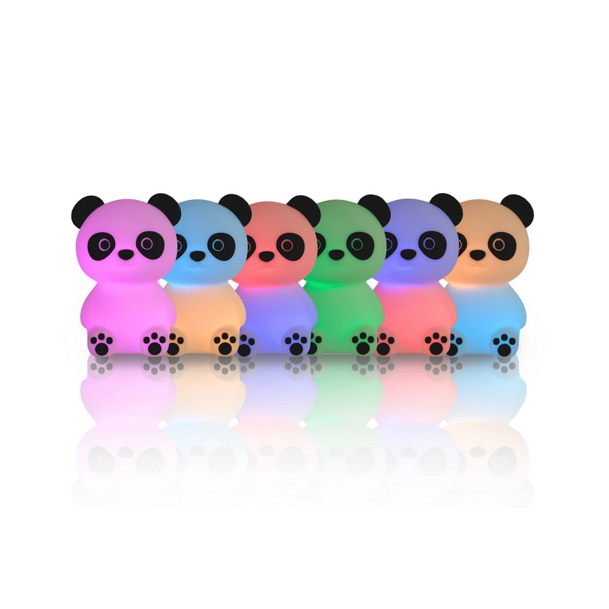 MegaLight - LED RGB Prigušiva punjiva dečija dodirna lampa PADDY PANDA LED/5V
