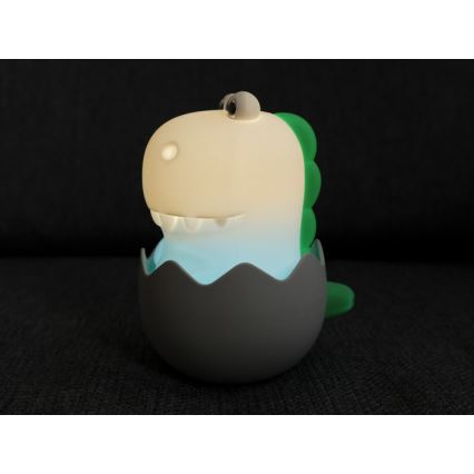 MegaLight - LED RGB Prigušiva punjiva dečija dodirna lampa DIGGY DINO LED/5V