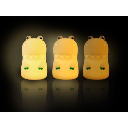 MegaLight - LED RGB Prigušiva punjiva dečija dodirna lampa DIGGY DINO LED/5V