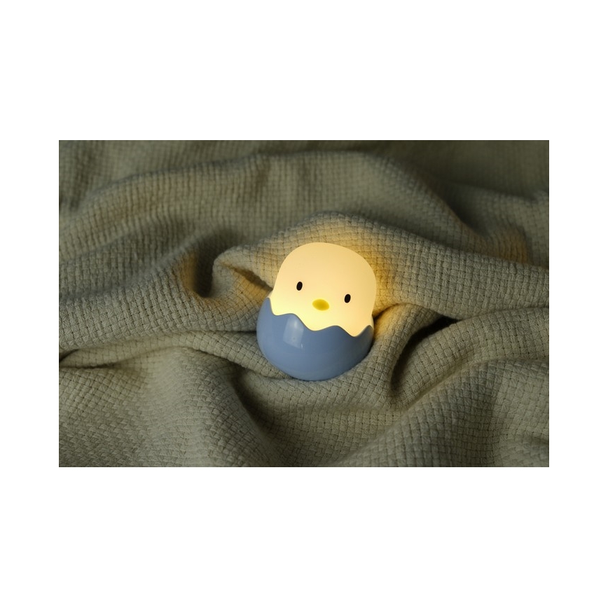 MegaLight - LED RGB Prigušiva punjiva dečija dodirna lampa EGGY EGG LED/5V
