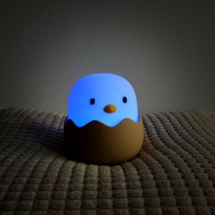 MegaLight - LED RGB Prigušiva punjiva dečija dodirna lampa EGGY EGG LED/5V
