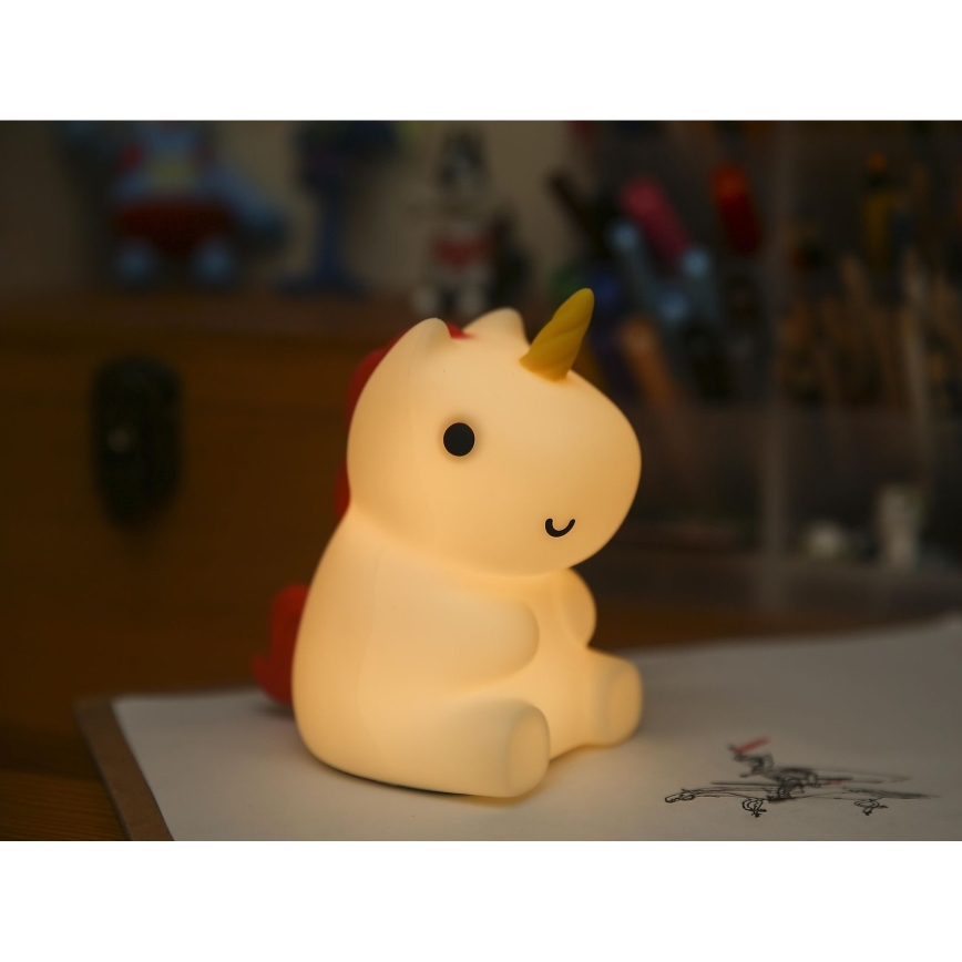 MegaLight - LED RGB Prigušiva punjiva dečija dodirna lampa MAGGY MAGIC LED/5V