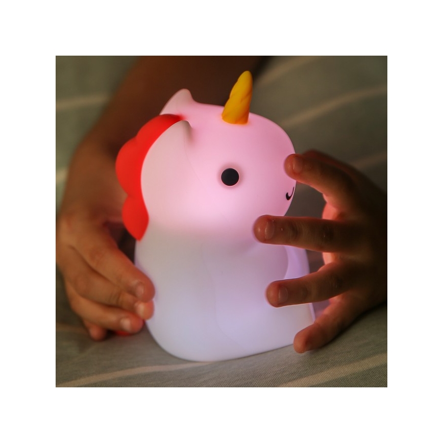 MegaLight - LED RGB Prigušiva punjiva dečija dodirna lampa MAGGY MAGIC LED/5V