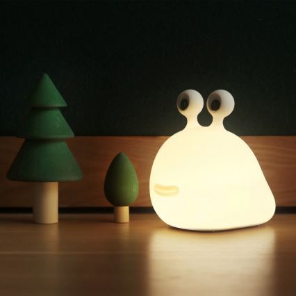 MegaLight - LED RGB Prigušiva punjiva dečija dodirna lampa MOMO MOON LED/5V