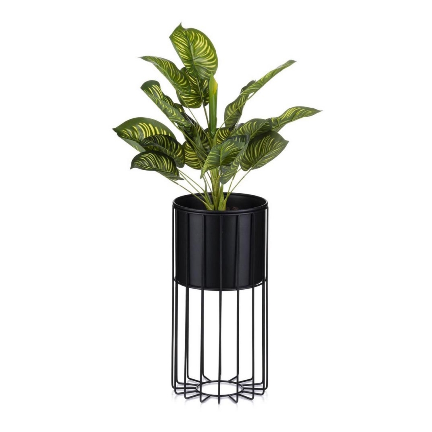 Metalna posuda za cveće LOFT 42x20 cm crno