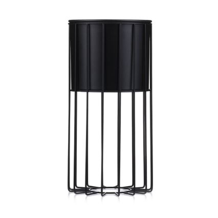 Metalna posuda za cveće LOFT 42x20 cm crno