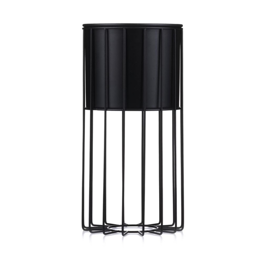 Metalna posuda za cveće LOFT 42x20 cm crno