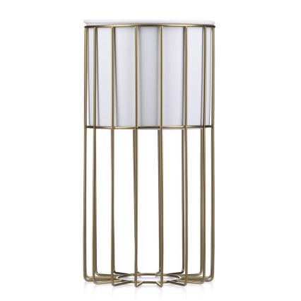 Metalna posuda za cveće LOFT 42x20 cm zlatna/bela