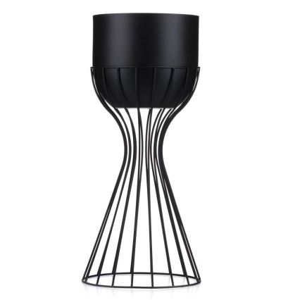 Metalna posuda za cveće LOFT 46x20 cm crno